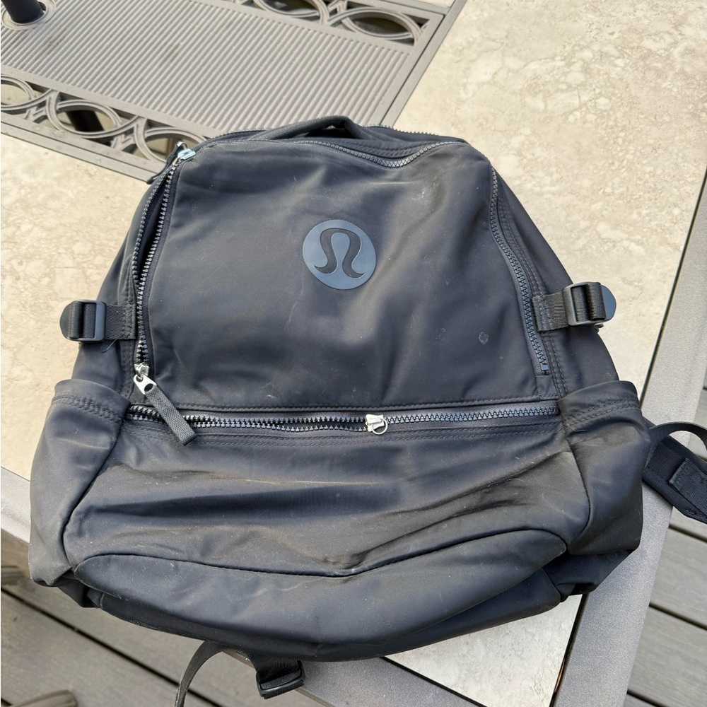 Lululemon Athletica Black Backpack with Modern Design